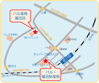 パル薬局鷺沼店地図